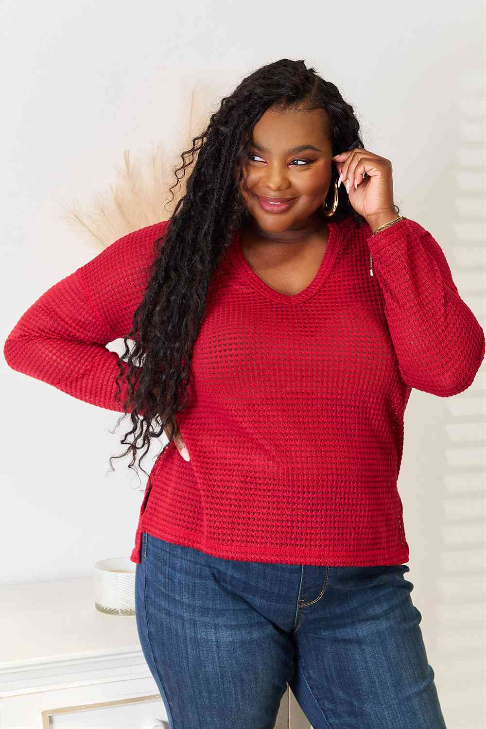 Culture Code Full Size Wide Notch Relax Top
